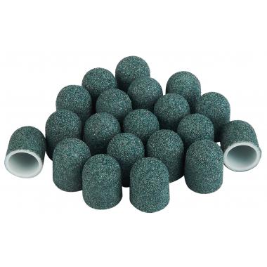 Pedicure sanding caps (D 10 mm), green